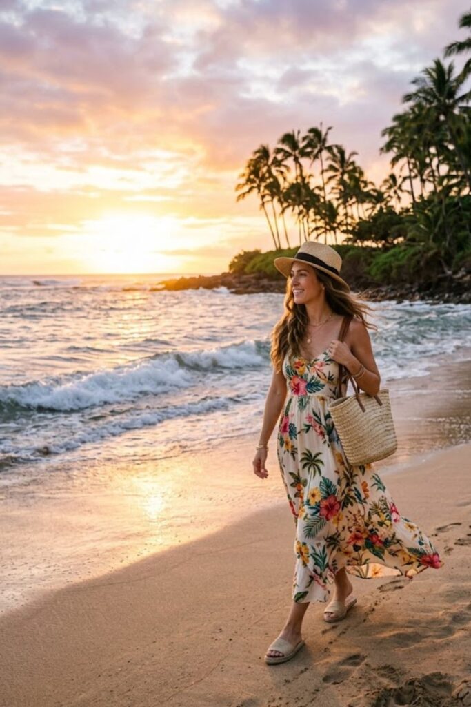 1. Flowy Floral Maxi Dress