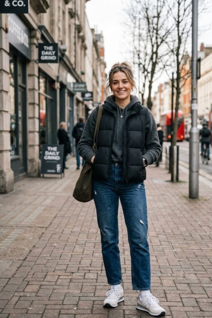 10. Hoodie With Puffer Vest