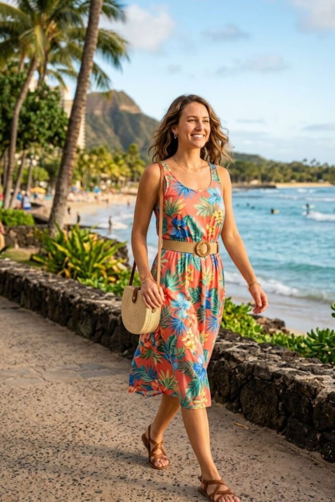 10. Tank Dress With Woven Belt