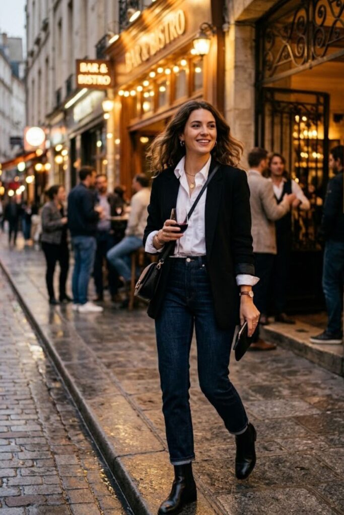 11. Dress Shirt With Dark Denim