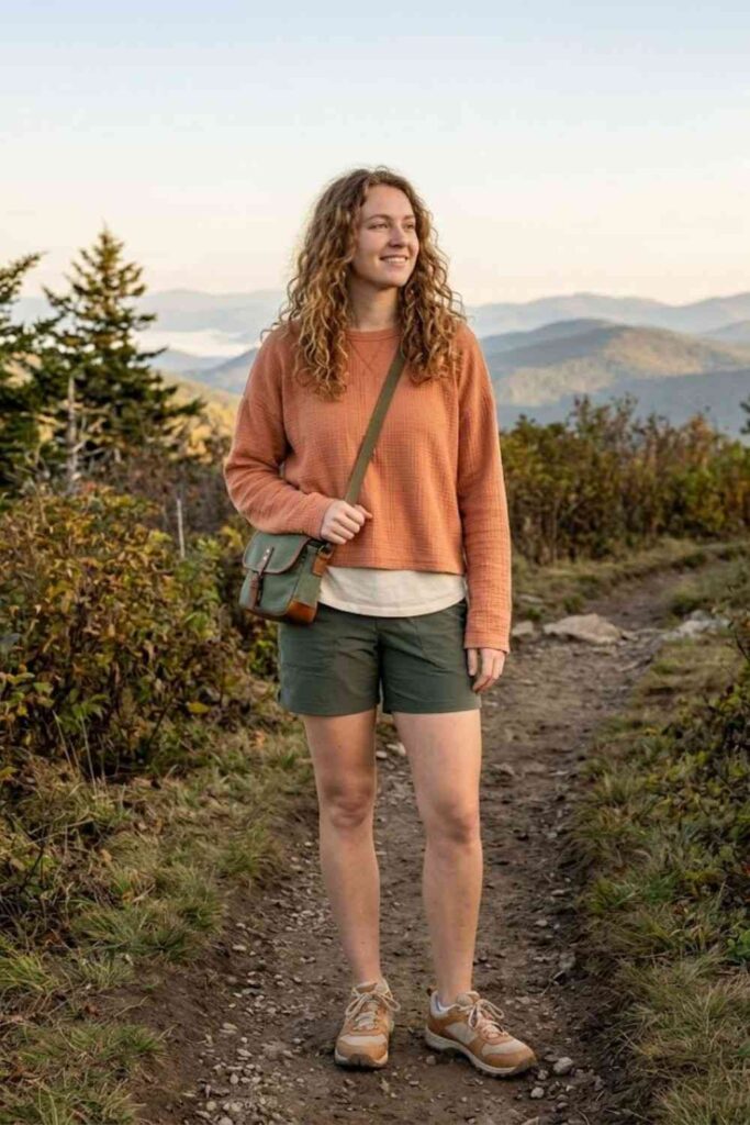 11. Long Sleeve Top with Shorts