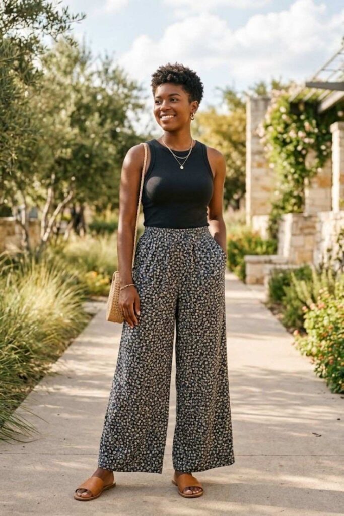 11. Tank Top with Palazzo Pants