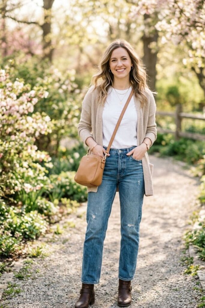 12. Lightweight Cardigan With Jeans