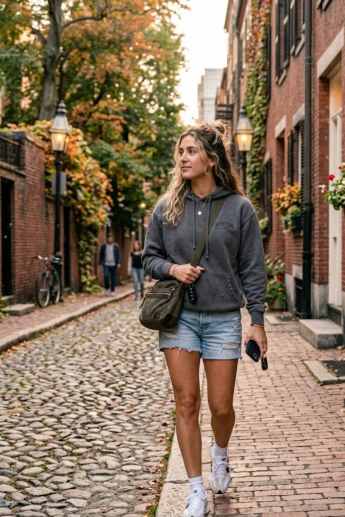 12. Lightweight Hoodie With Shorts