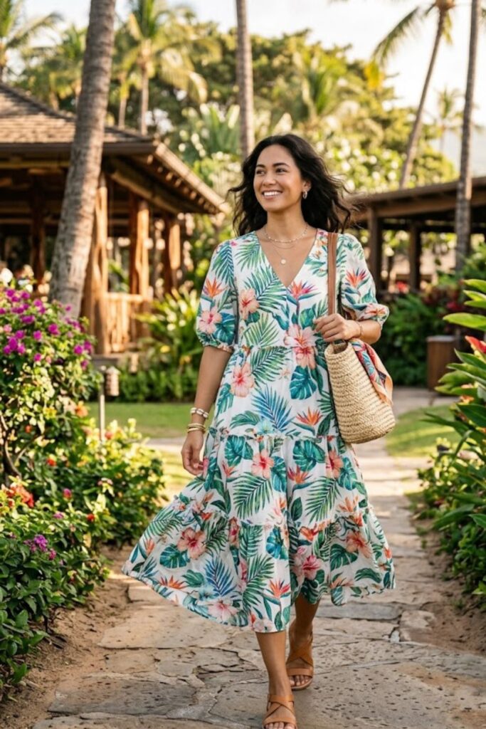 12. Tiered Midi Dress