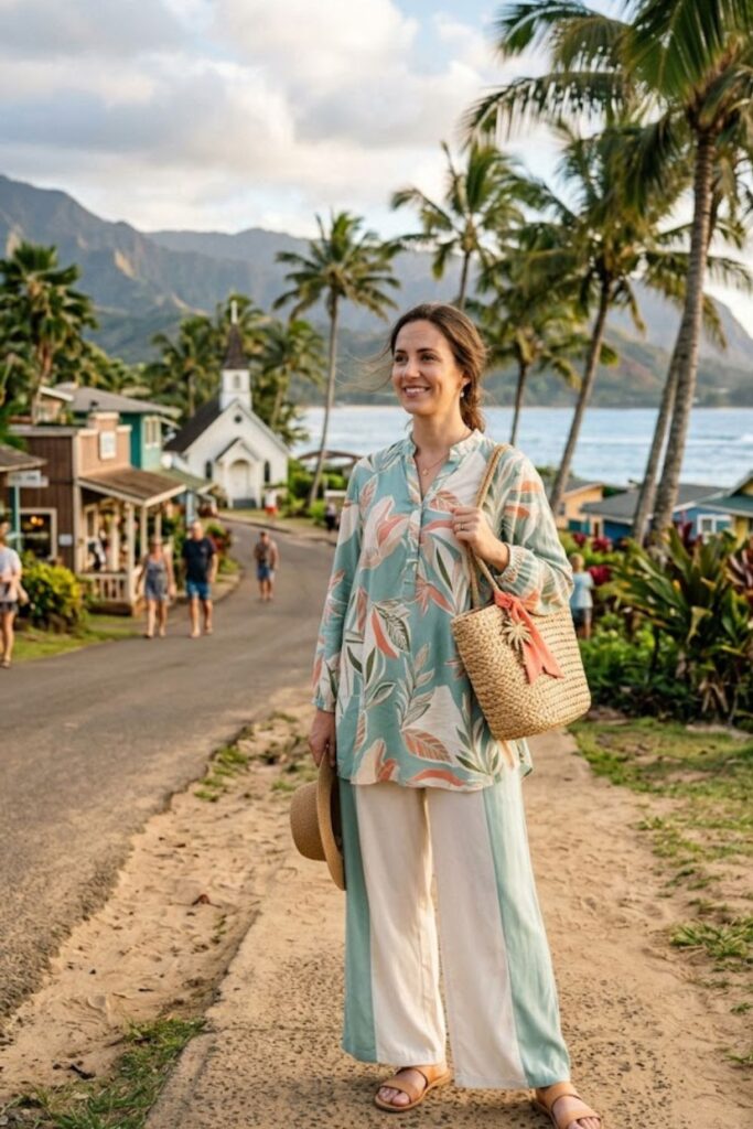 12. Tunic Top with Loose Pants