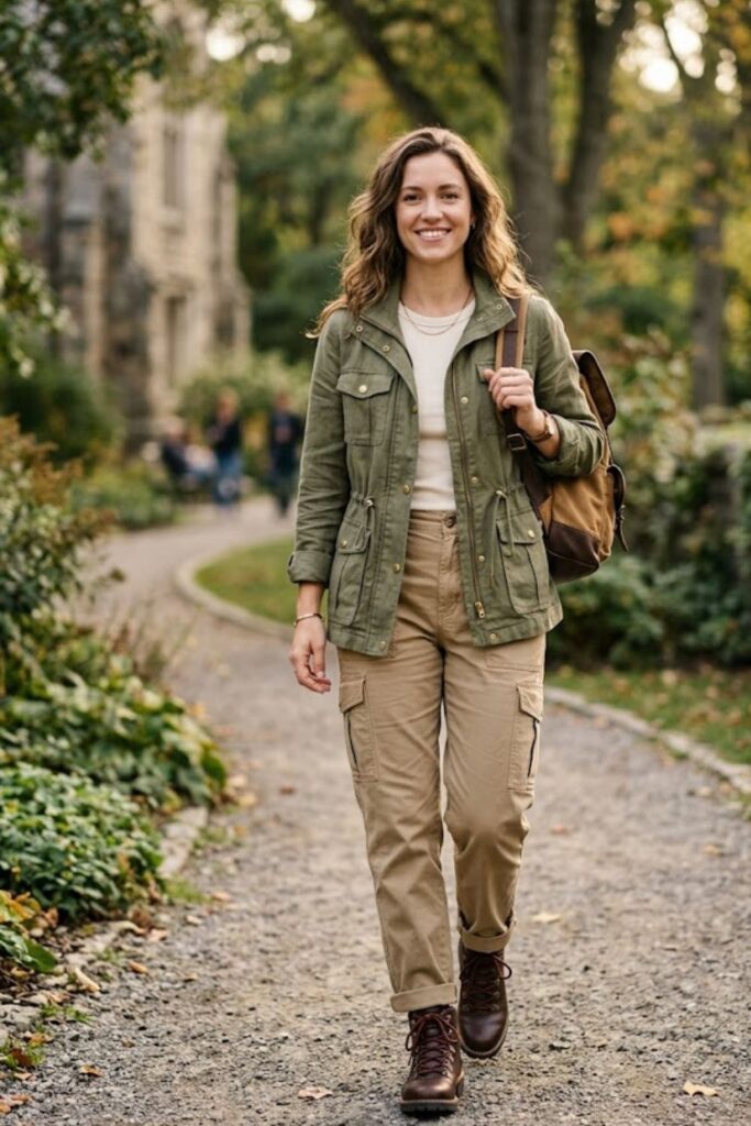 12. Utility Jacket with Cargo Pants