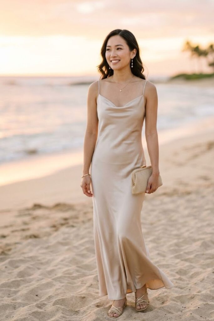 13. Satin Slip Dress