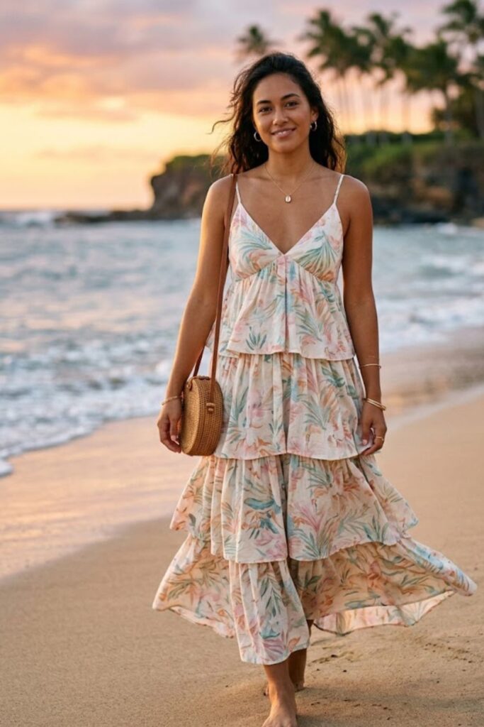 14. Tiered Maxi Dress