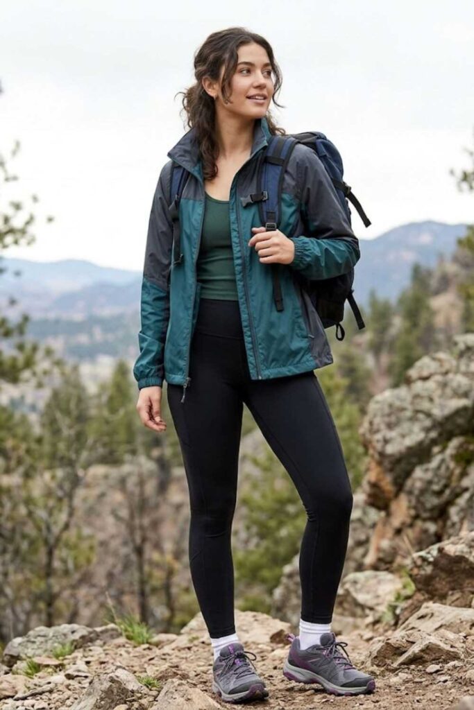 14. Windbreaker with Leggings