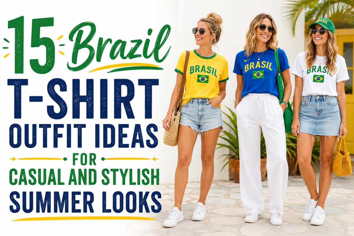 15 Brazil T-Shirt Outfit Ideas for Casual and Stylish Summer Looks