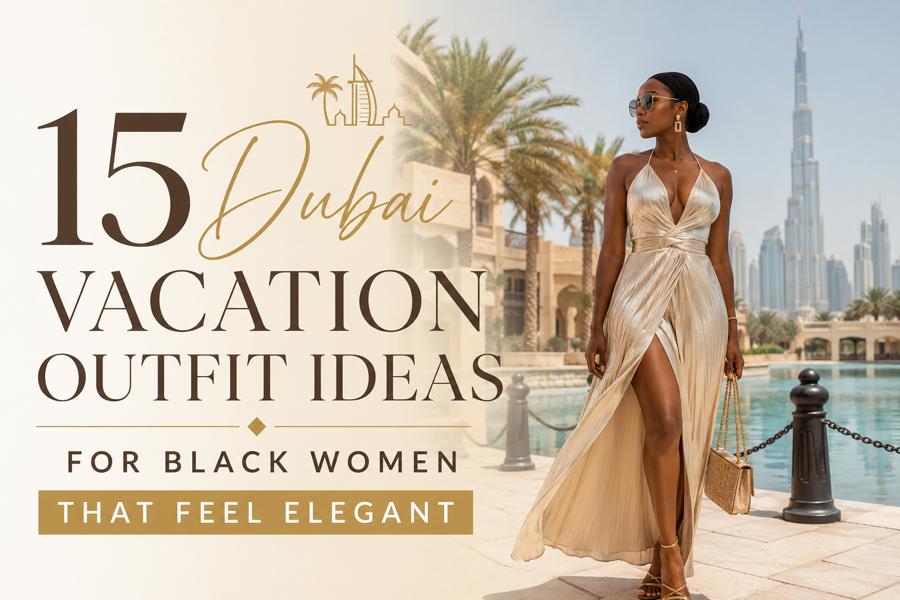 15 Dubai Vacation Outfit Ideas for Black Women