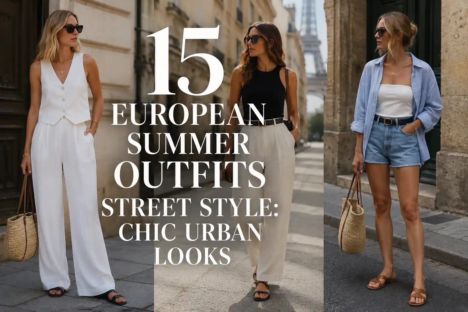 15 European Summer Outfits Street Style: Chic Urban Looks