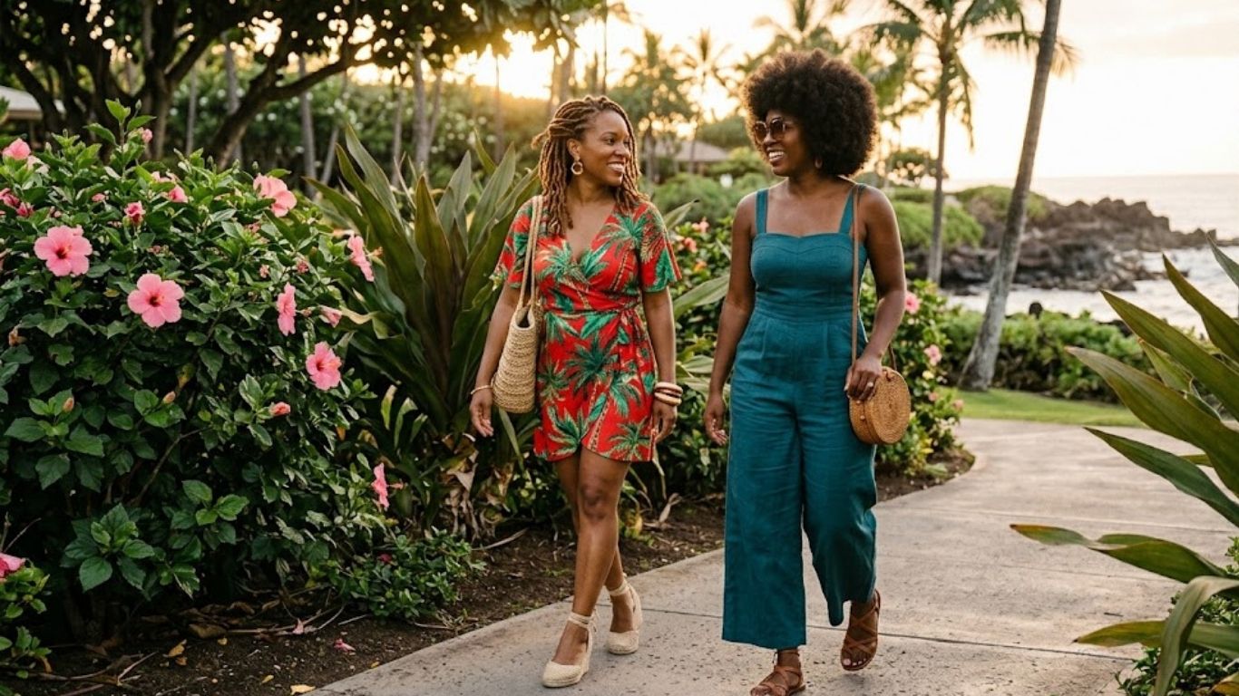 15 Hawaii Vacation Outfit Ideas Black Women Love for Tropical Style