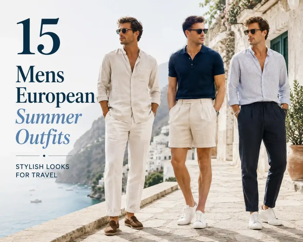 15 Mens European Summer Outfits: Stylish Looks for Travel