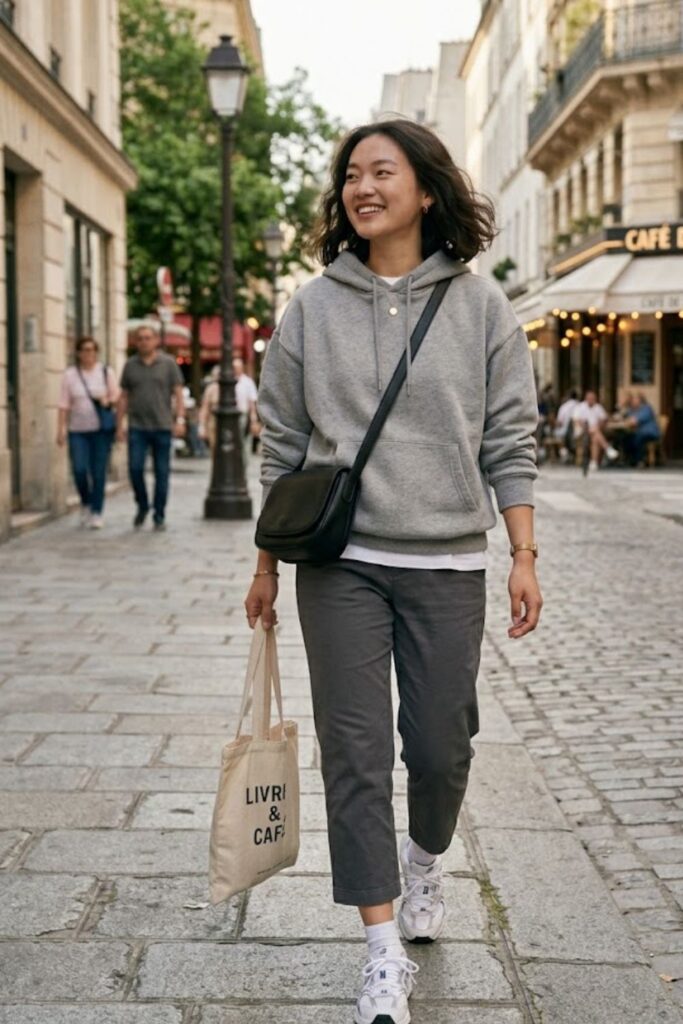 15. Hoodie with Cropped Pants