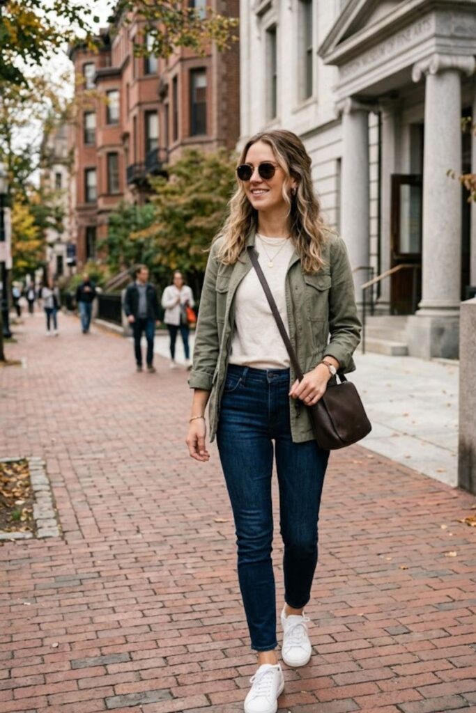 15. Lightweight Jacket With Jeans