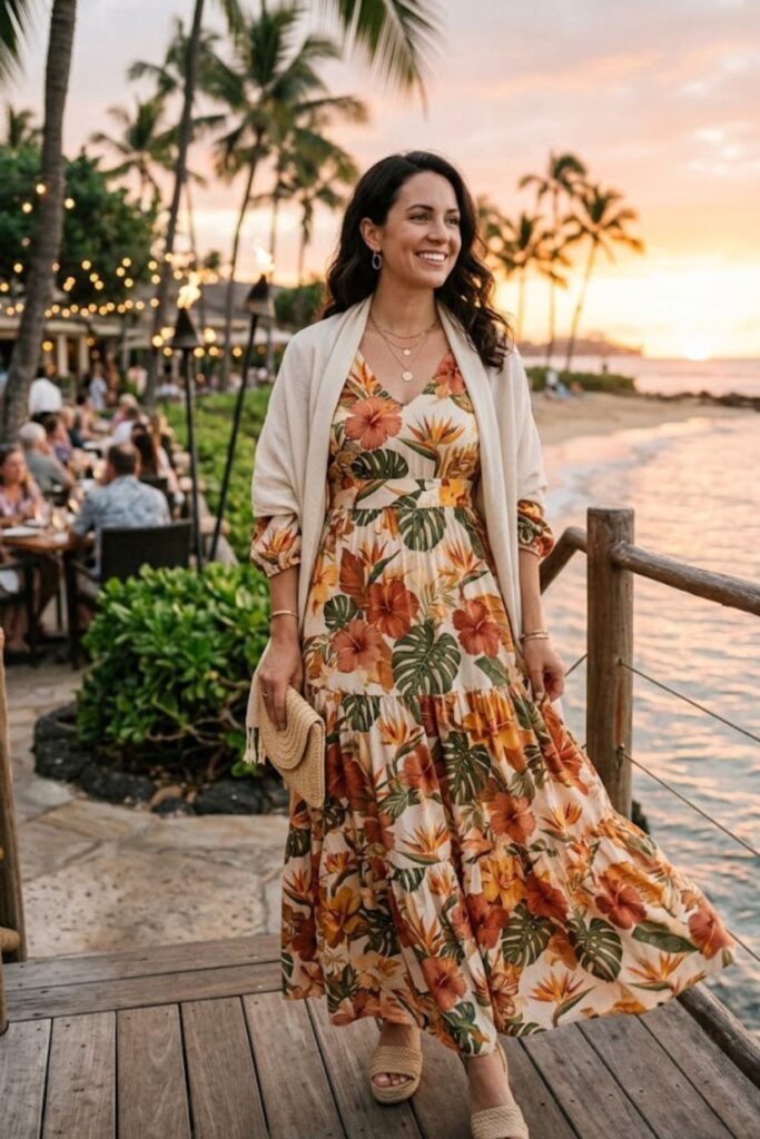 15. Modest Resort Dinner Outfit