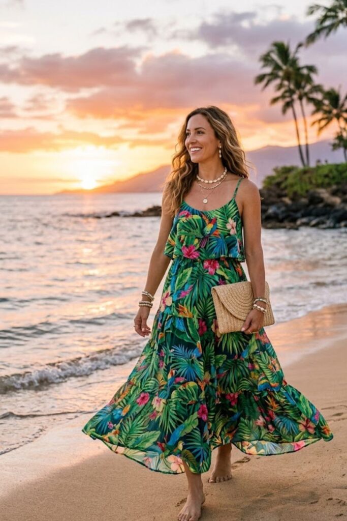 15. Tiered Maxi Dress