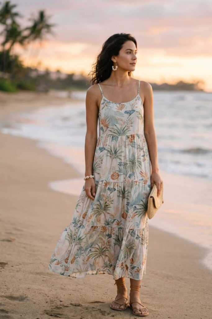 15. Tiered Maxi Dress