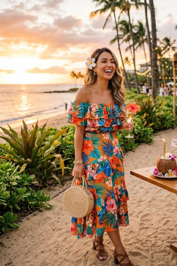 2. Off-Shoulder Ruffle Dress