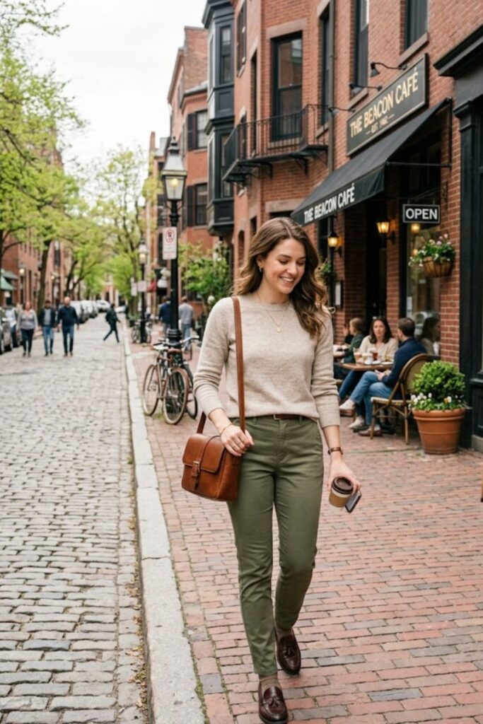 3. Lightweight Sweater With Chinos