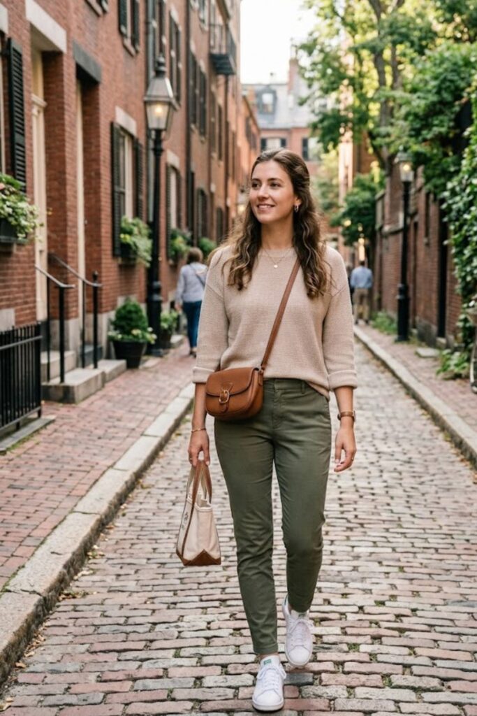3. Lightweight Sweater With Chinos