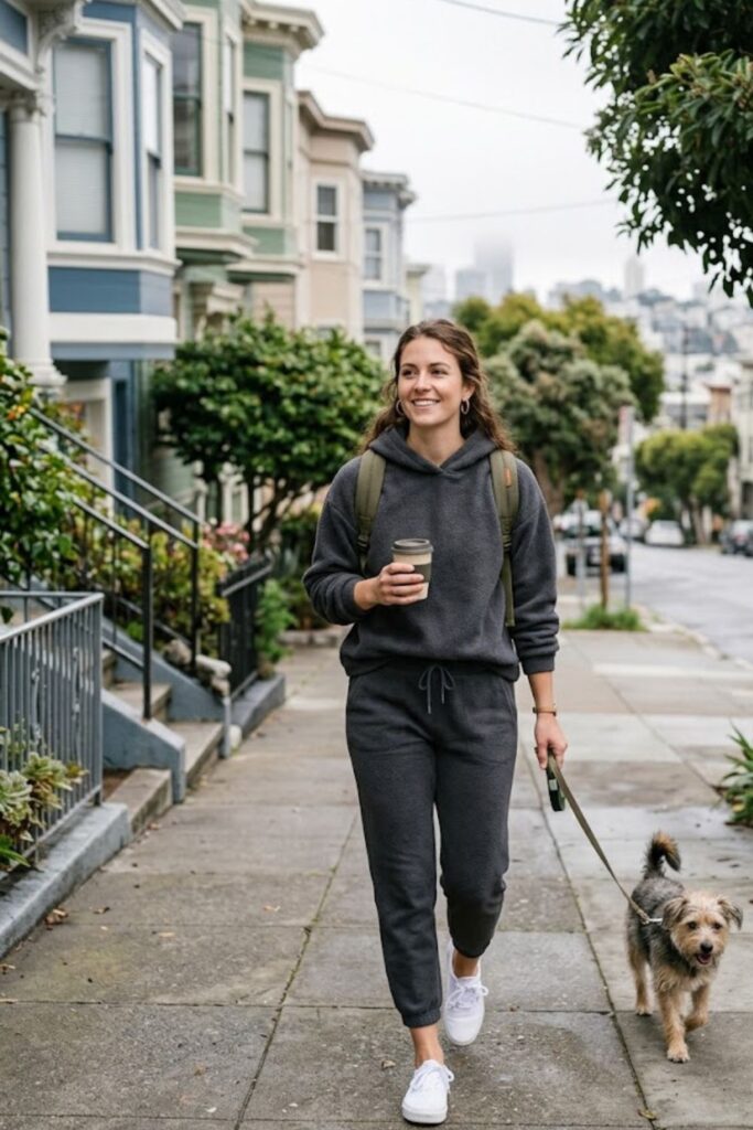4. Hoodie With Joggers and Sneakers