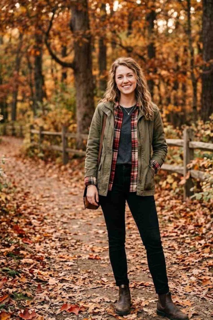 5. Plaid Shirt With Black Jeans