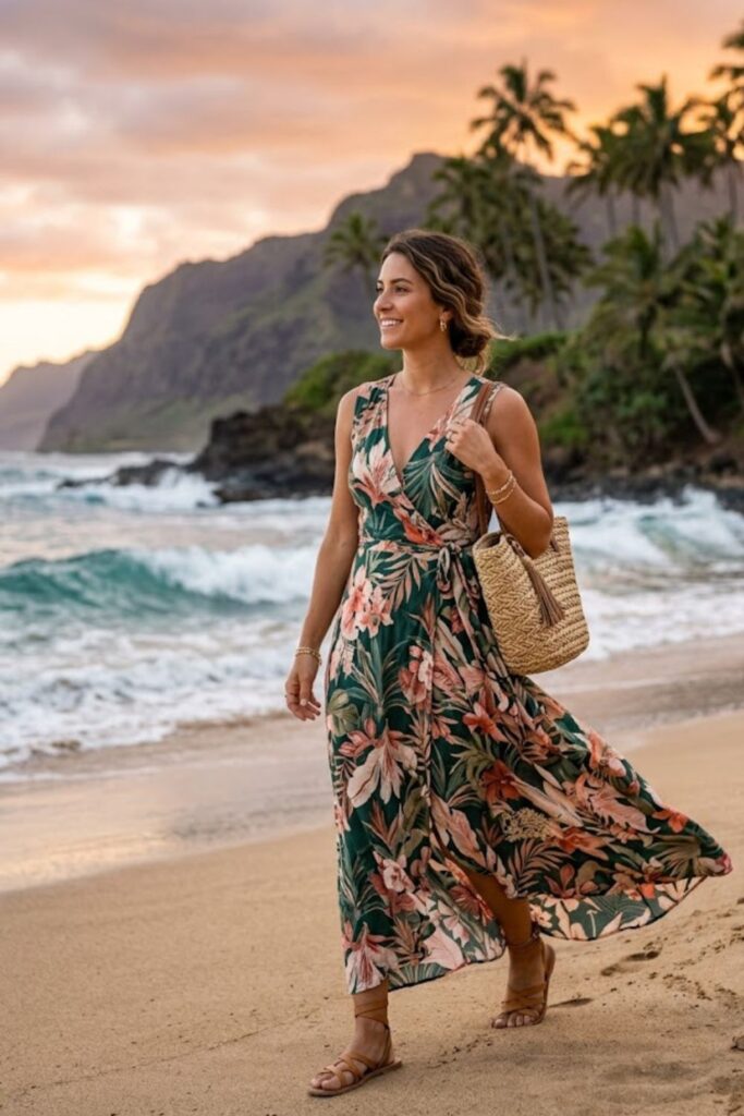 5. Wrap Maxi Dress