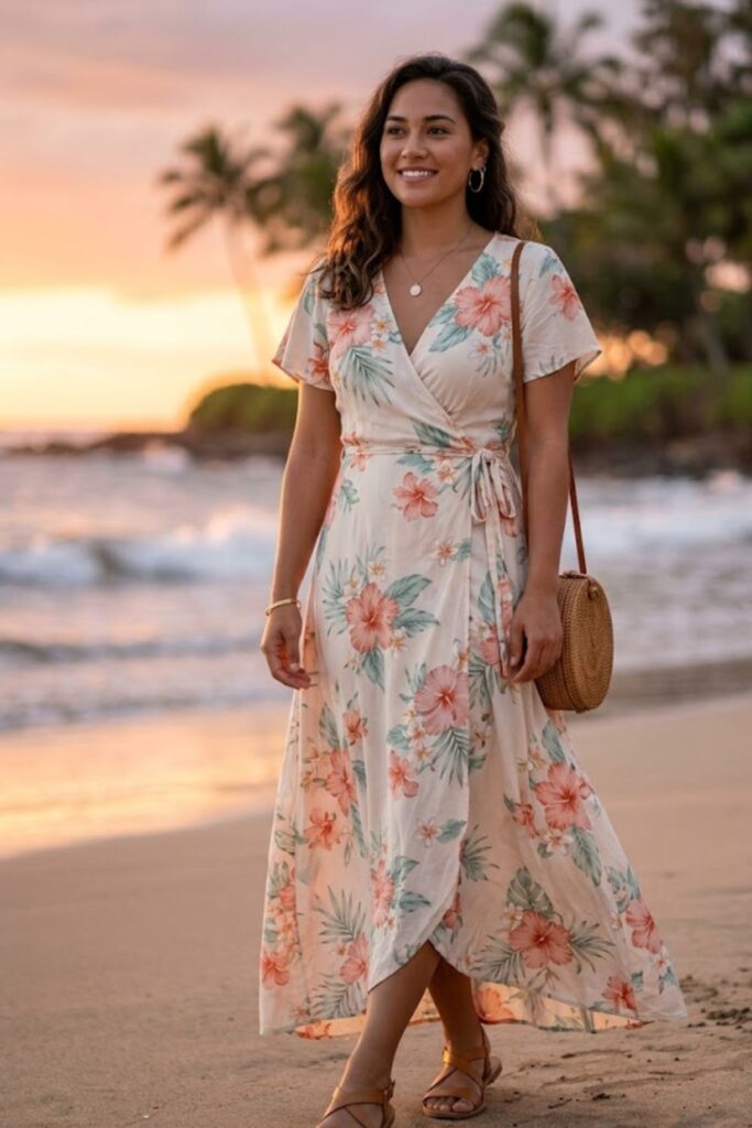 5. Wrap Maxi Dress