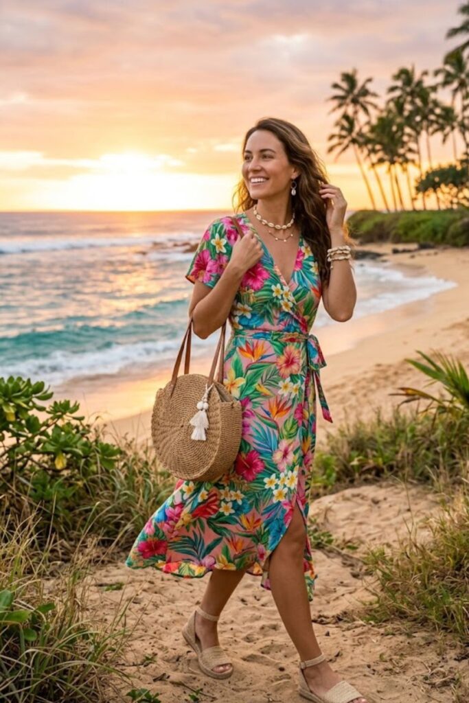 6. Wrap Midi Dress