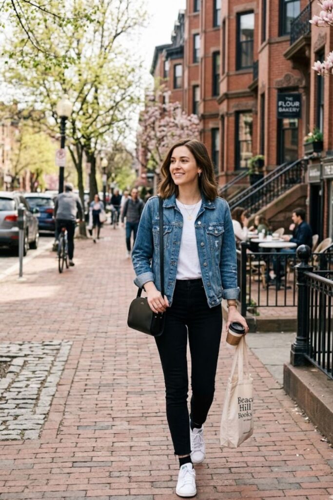 8. Denim Jacket With Black Jeans