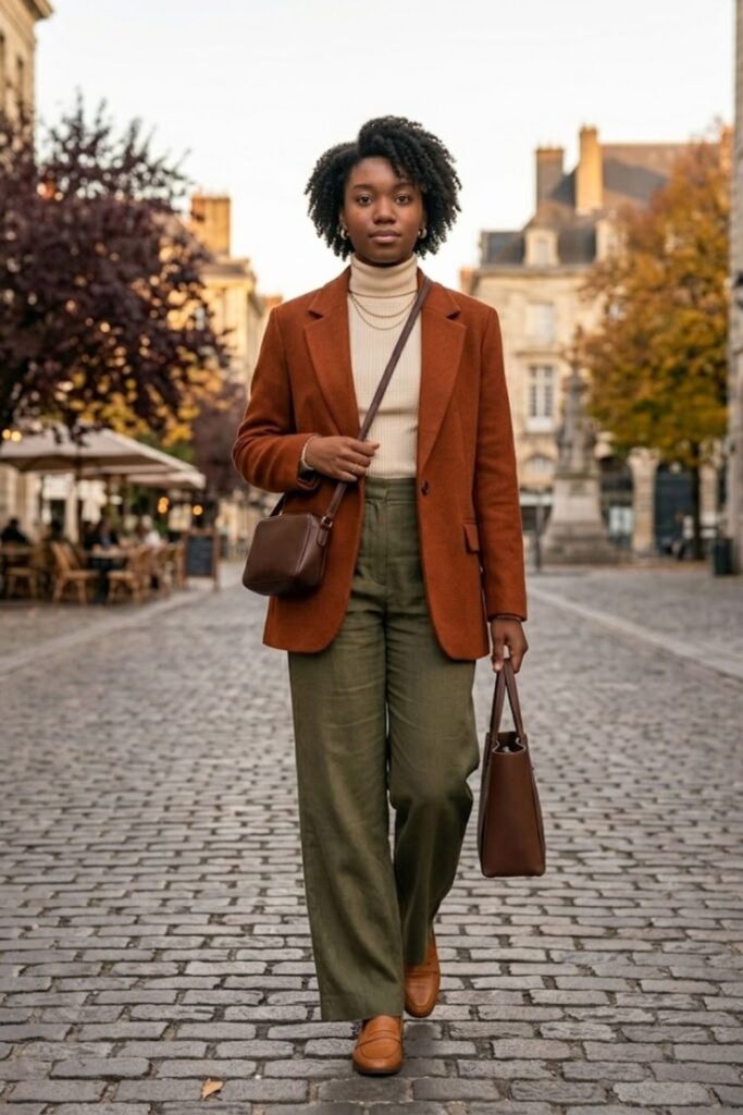 8. Oversized Blazer with Wide-Leg Pants