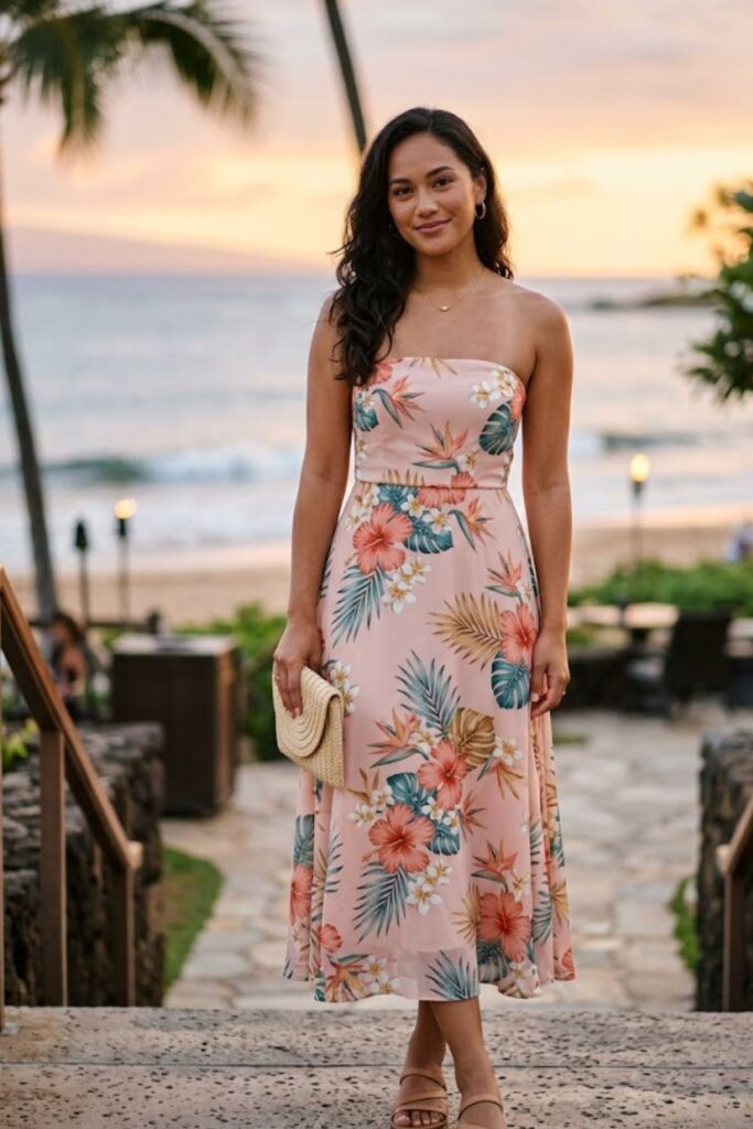 8. Strapless Midi Dress
