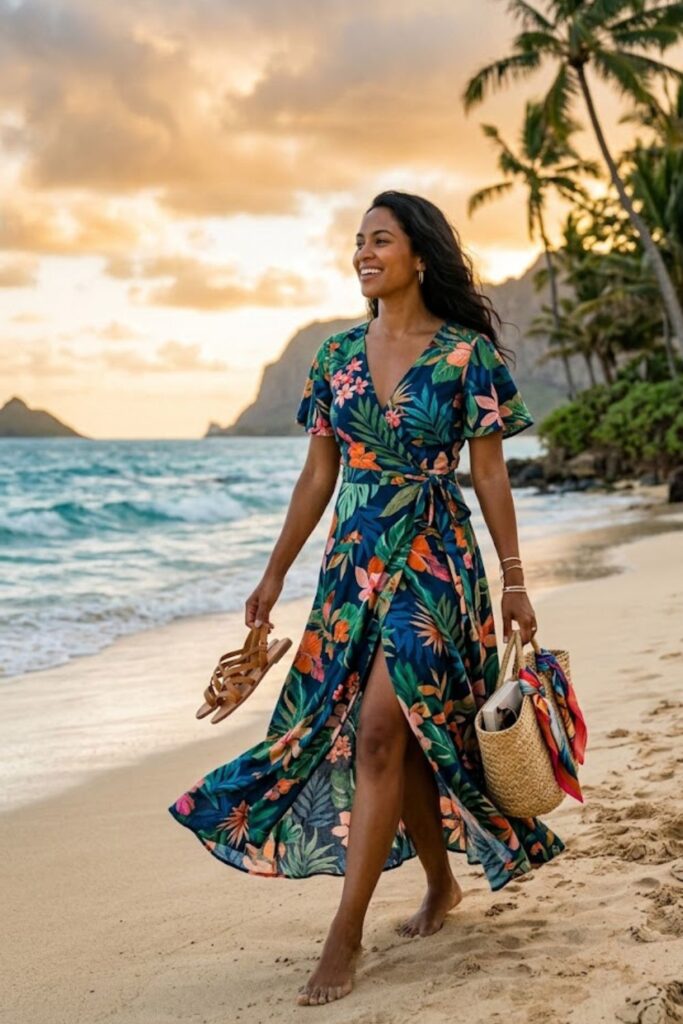 8. Wrap Maxi Dress