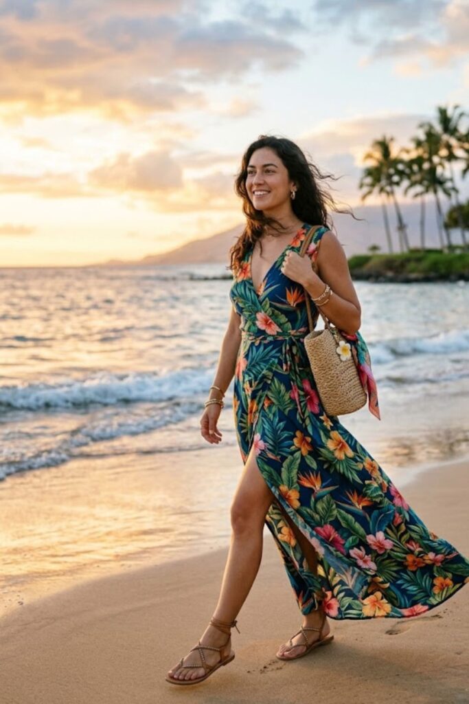 8. Wrap Maxi Dress