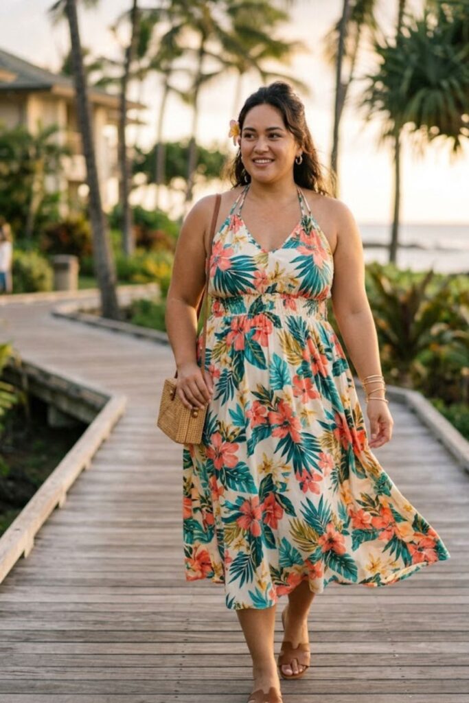 9. Halter Neck Dress