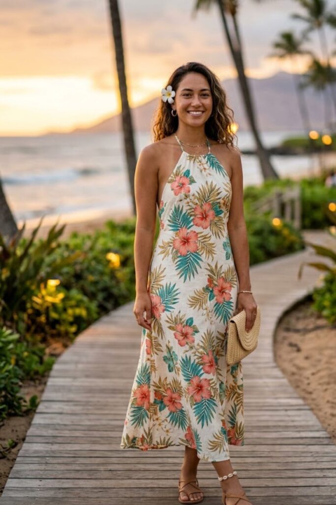 9. Halter Neck Dress