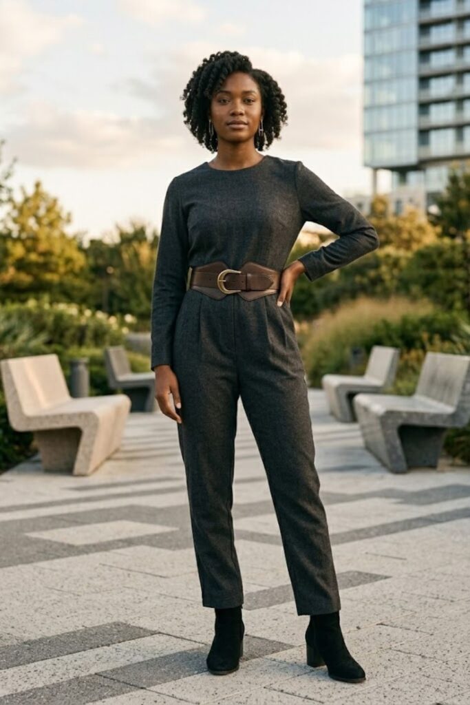 9. Jumpsuit With Statement Belt