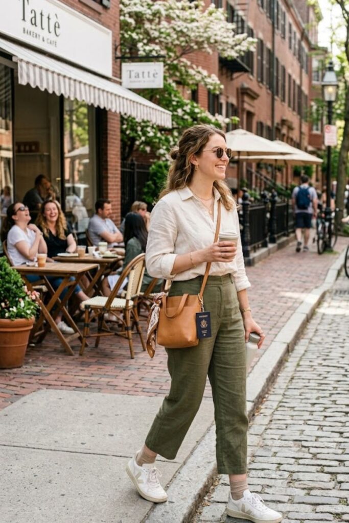 9. Linen Shirt With Cropped Pants