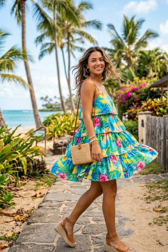 9. Tiered Mini Dress
