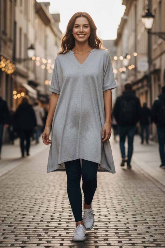 9. Tunic Top With Leggings
