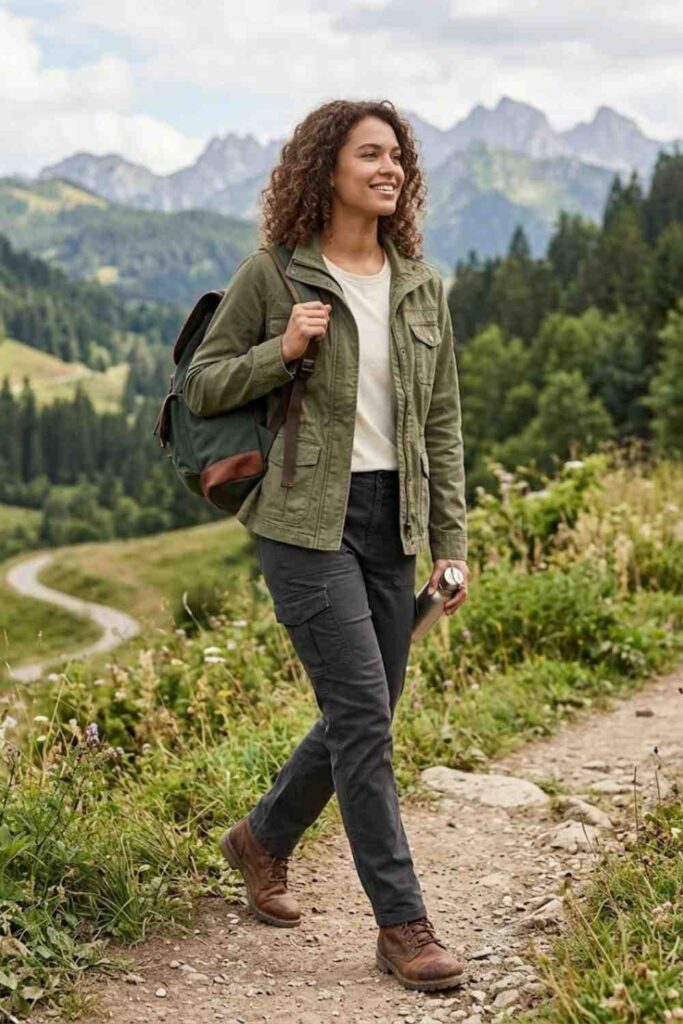 9. Utility Jacket with Cargo Pants