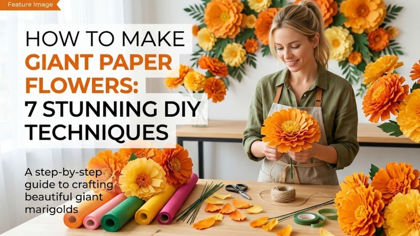 How to Make Giant Paper Flowers: 7 Stunning DIY Techniques