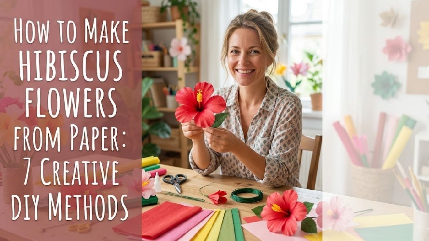 How to Make Hibiscus Flowers from Paper: 7 Creative DIY Method