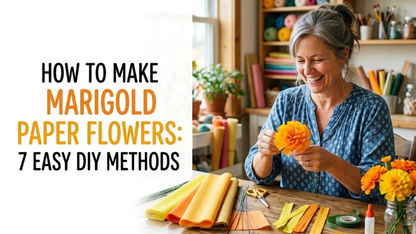How to Make Marigold Paper Flowers: 7 Easy DIY Methods