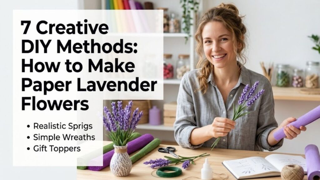 How to Make Paper Lavender Flowers