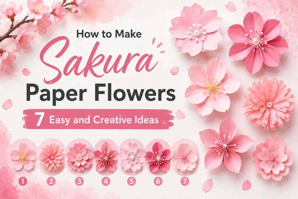 How to Make Sakura Paper Flowers