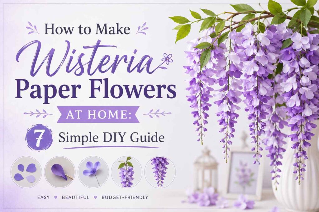 How to Make Wisteria Paper Flowers at Home